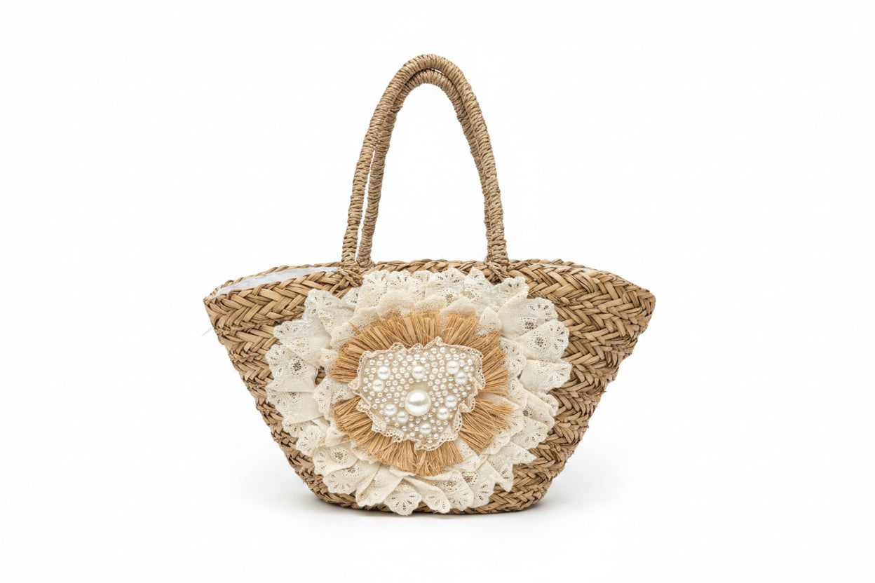 Pearl Heart Strandtas – Faya's Choice